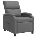vidaXL Recliner Zwart Kunstleer