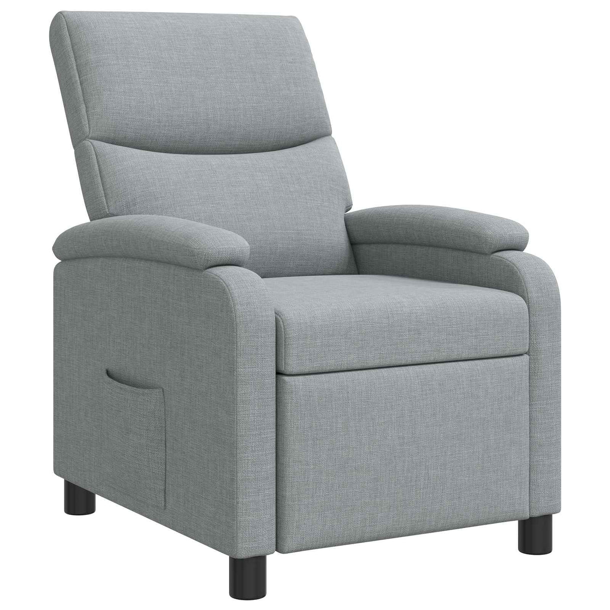 vidaXL Recliner Light Grey Fabric