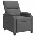 vidaXL Recliner Light Grey Fabric