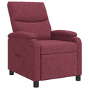 vidaXL Recliner Light Grey Fabric