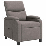 vidaXL Recliner Light Grey Fabric