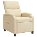 vidaXL Recliner Light Grey Fabric