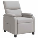 vidaXL Recliner Light Grey Fabric