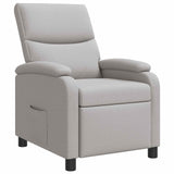 vidaXL Recliner Light Grey Fabric
