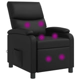 vidaXL Recliner Zwart Kunstleer