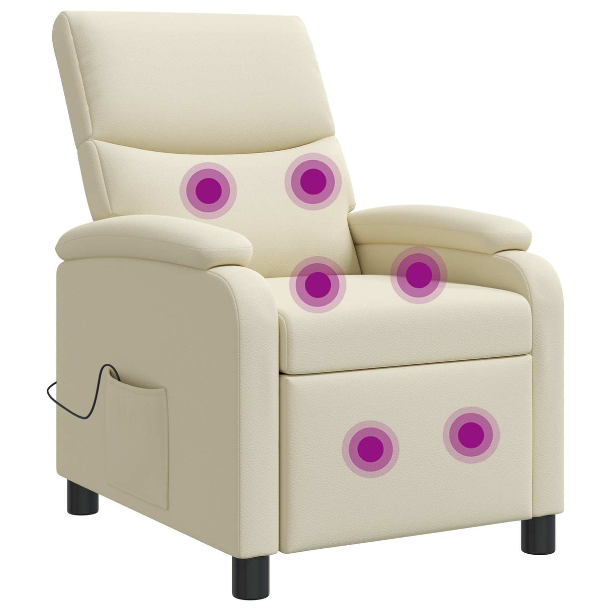 vidaXL Recliner Zwart Kunstleer