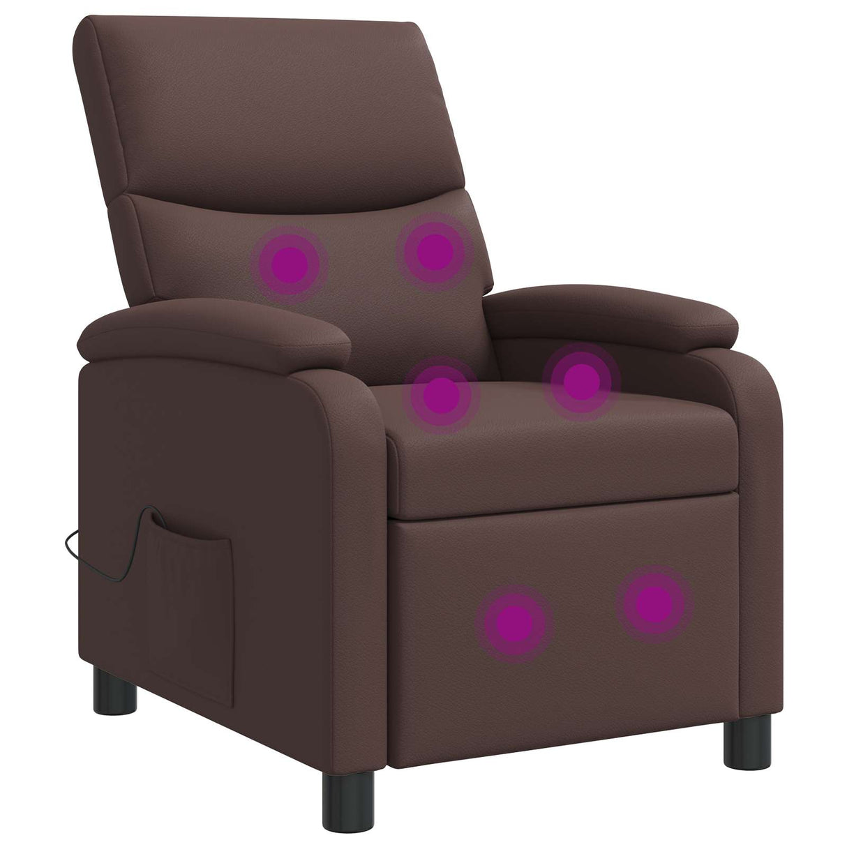 vidaXL Recliner Zwart Kunstleer