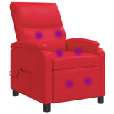 vidaXL Recliner Zwart Kunstleer
