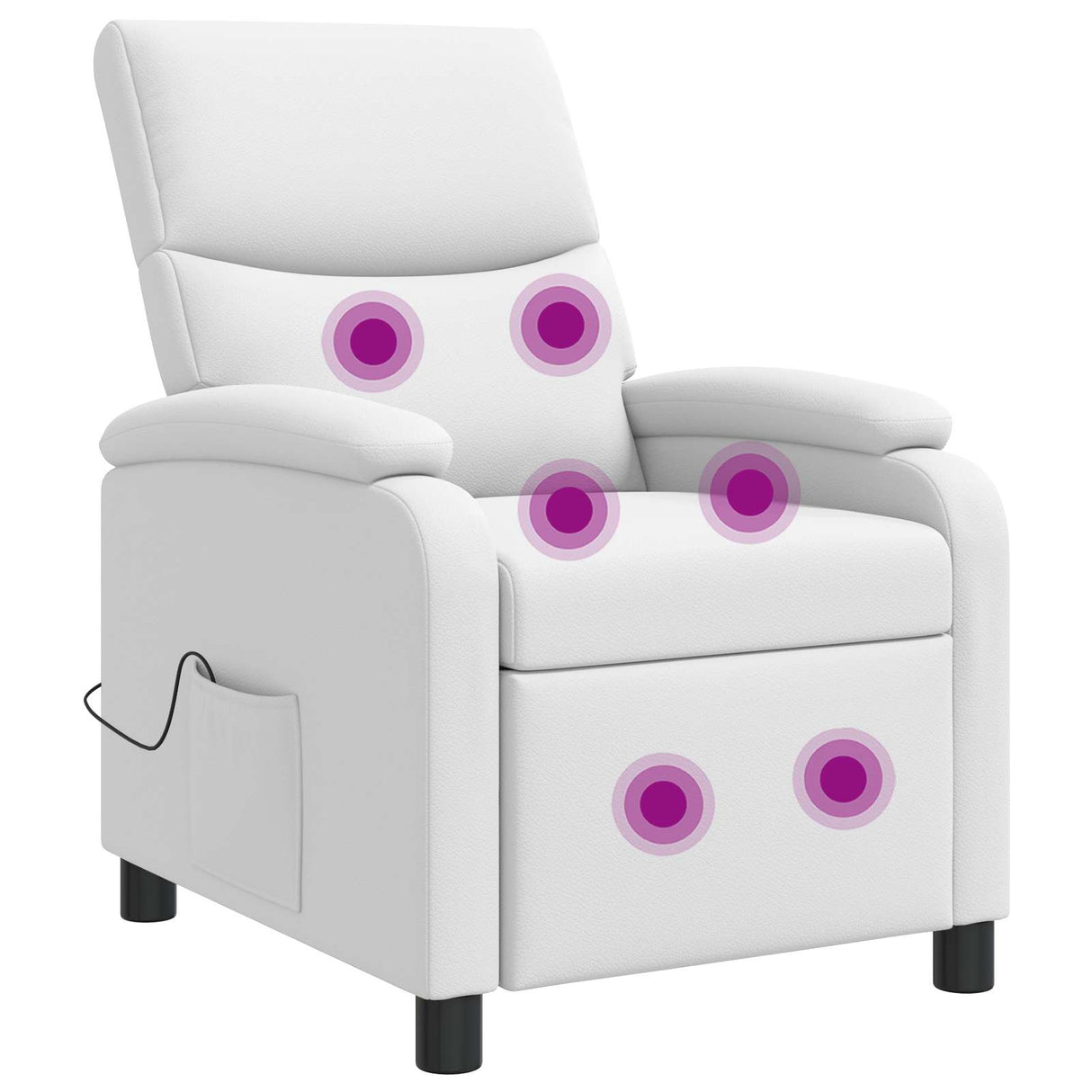 vidaXL Recliner Zwart Kunstleer