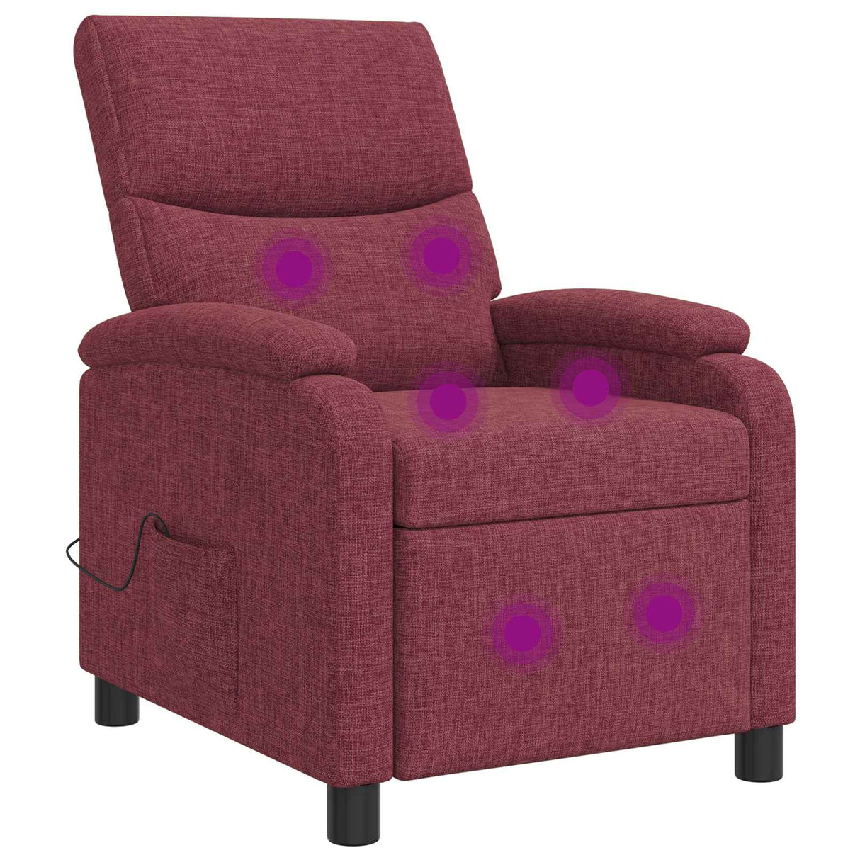 vidaXL Recliner Light Grey Fabric