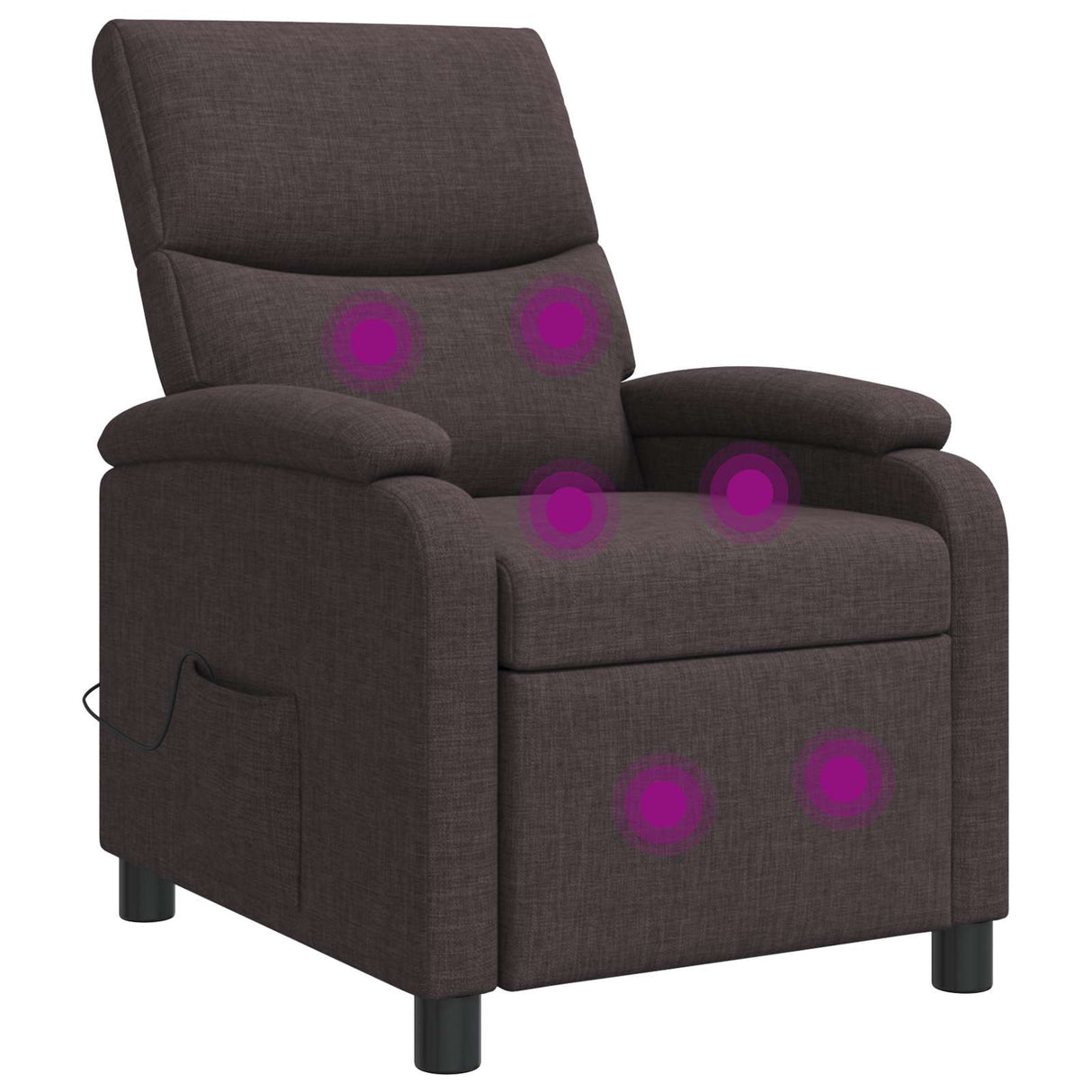 vidaXL Recliner Light Grey Fabric