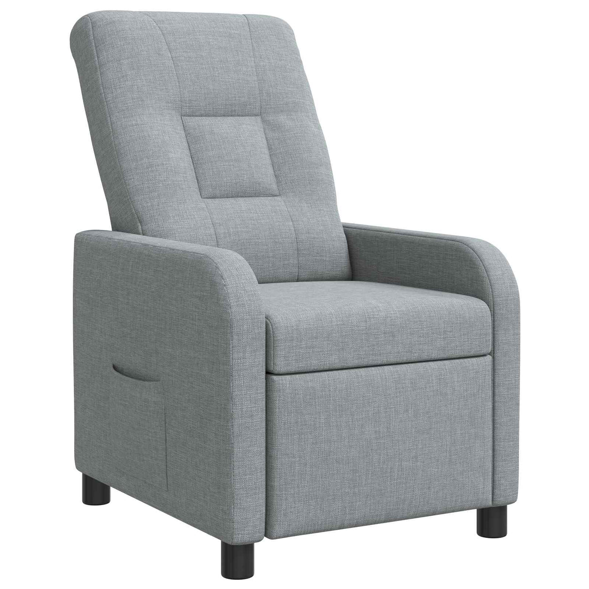 vidaXL Recliner Lichtgrijs Stof