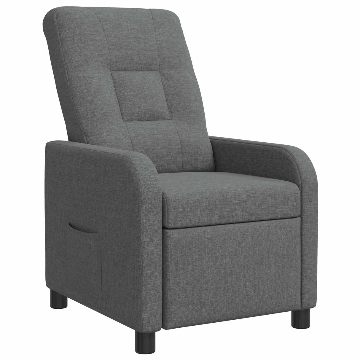 vidaXL Recliner Lichtgrijs Stof