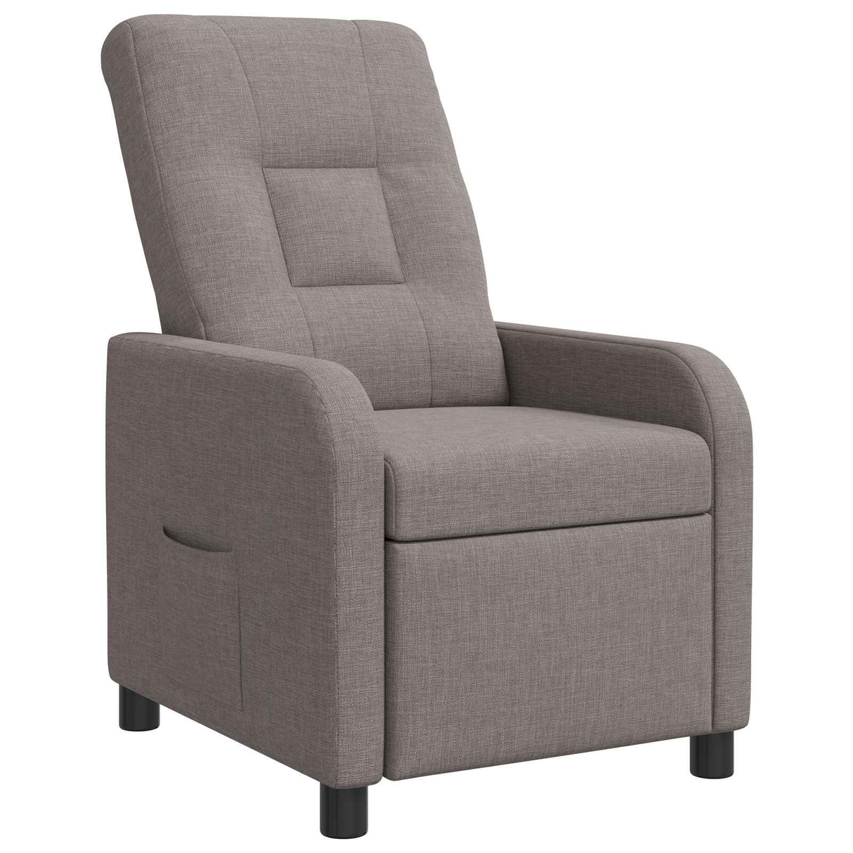 vidaXL Recliner Lichtgrijs Stof