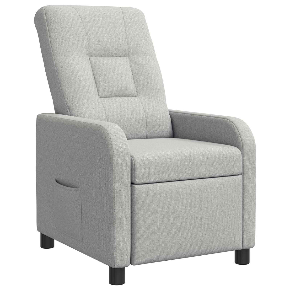vidaXL Recliner Lichtgrijs Stof