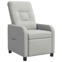 vidaXL Recliner Lichtgrijs Stof