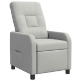 vidaXL Recliner Lichtgrijs Stof
