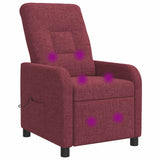 vidaXL Recliner Lichtgrijs Stof