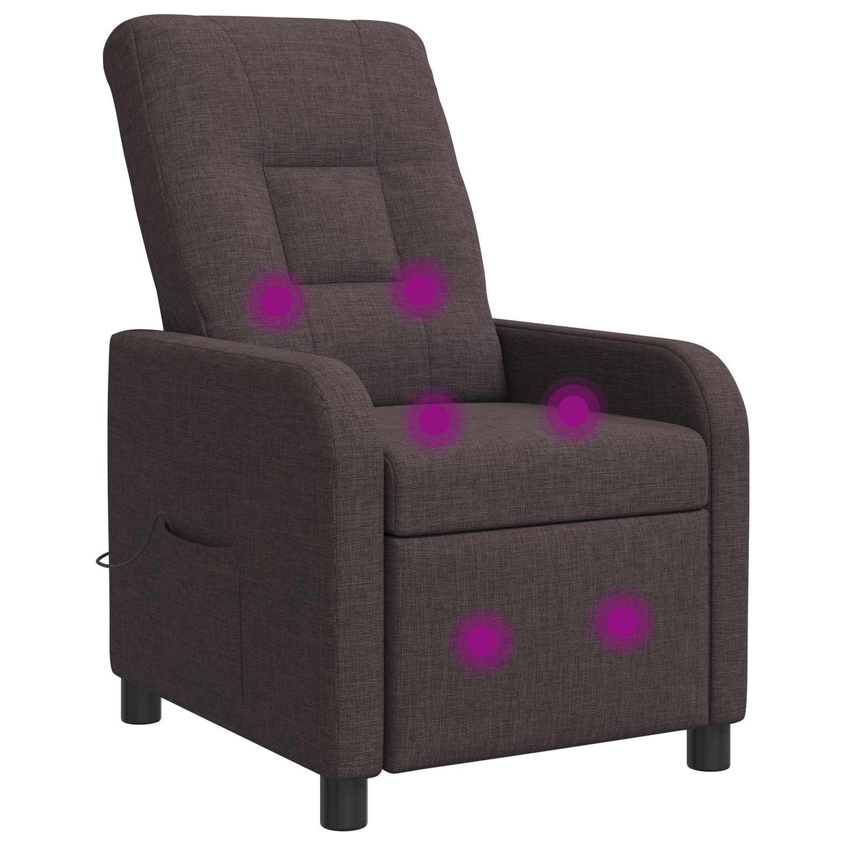 vidaXL Recliner Lichtgrijs Stof