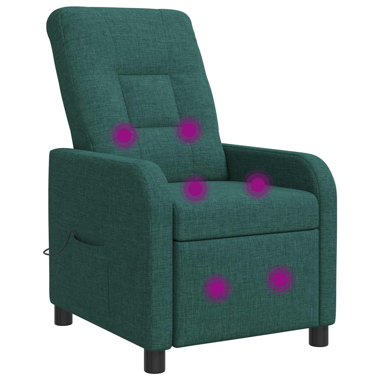 vidaXL Recliner Lichtgrijs Stof