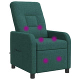 vidaXL Recliner Lichtgrijs Stof