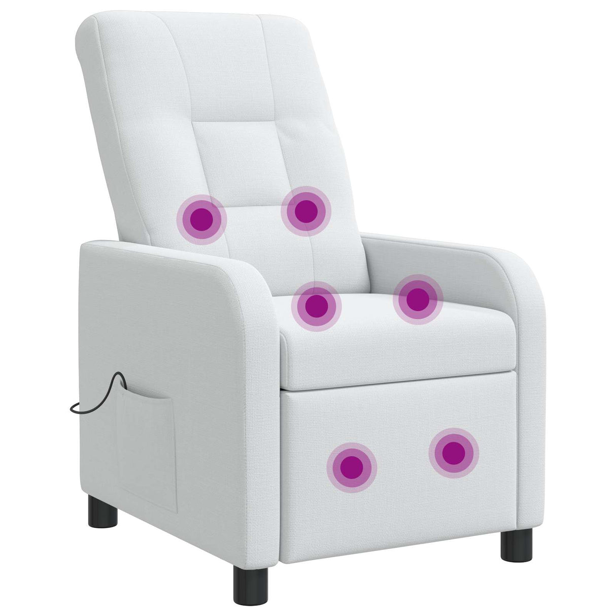 vidaXL Recliner Lichtgrijs Stof
