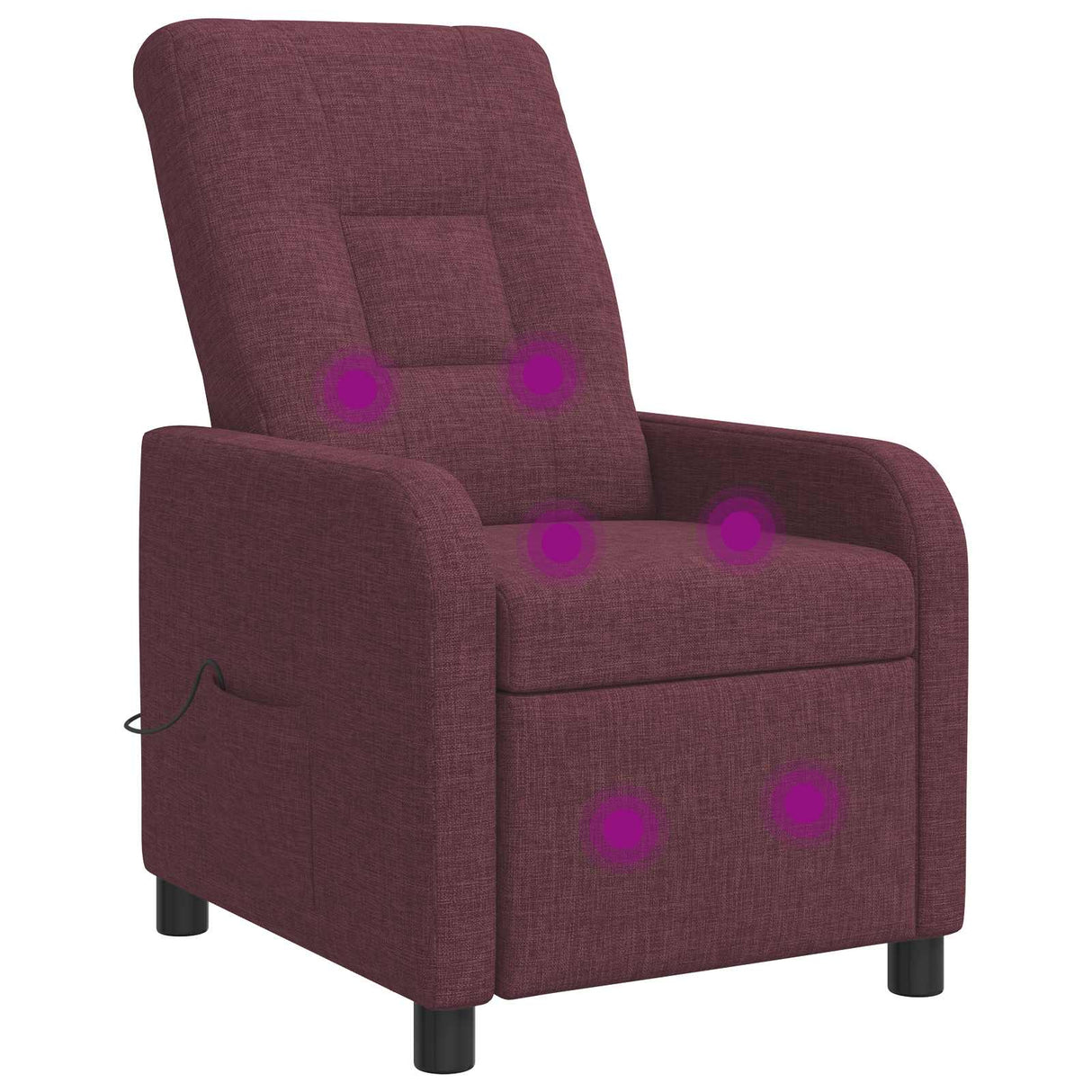 vidaXL Recliner Lichtgrijs Stof