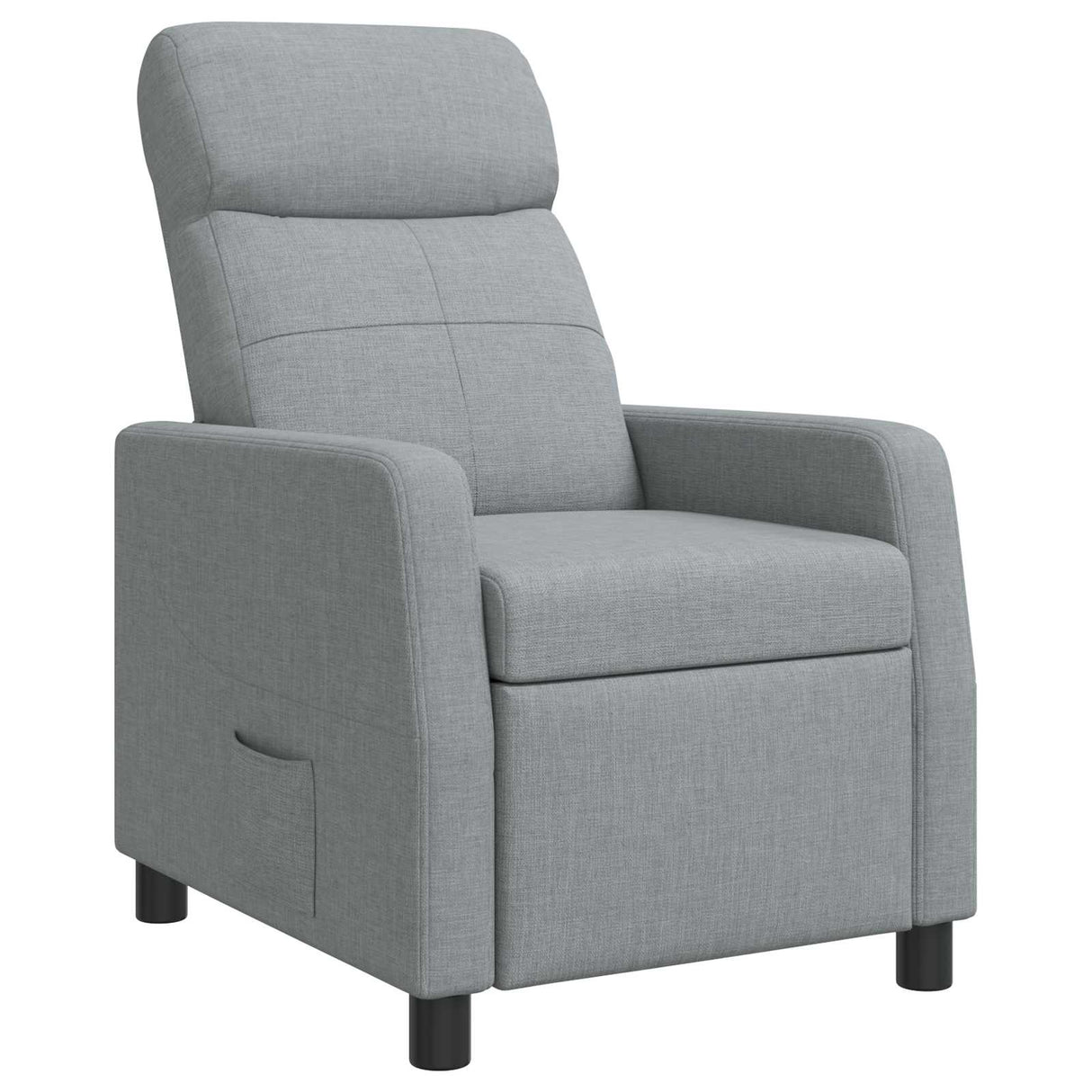 vidaXL Recliner Light Grey Fabric