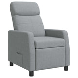 vidaXL Recliner Light Grey Fabric
