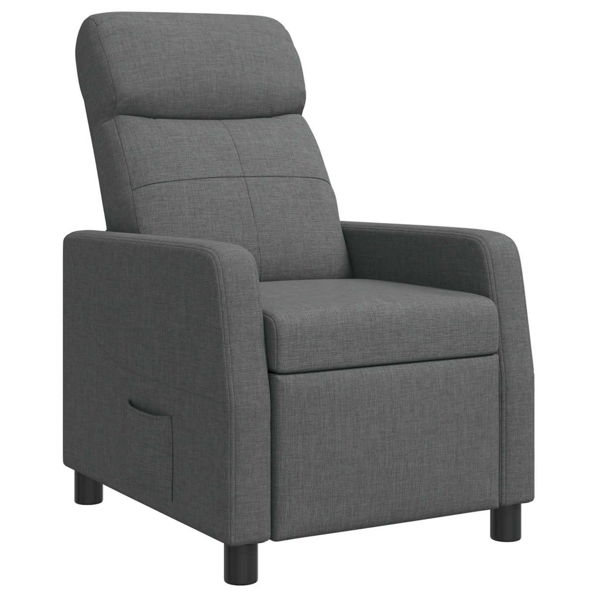 vidaXL Recliner Light Grey Fabric