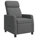 vidaXL Recliner Light Grey Fabric