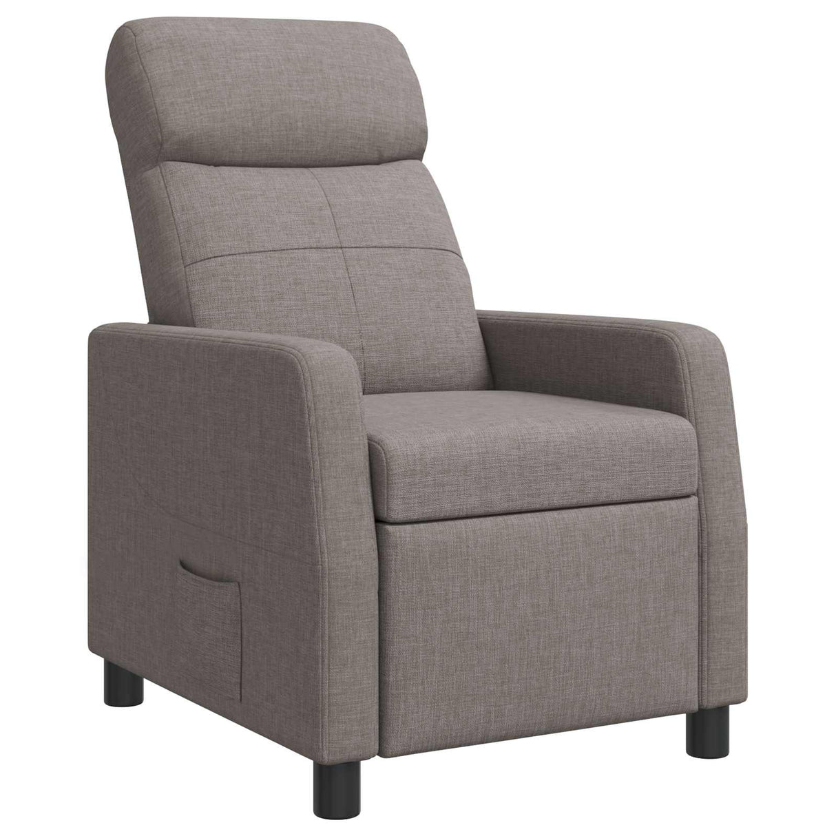 vidaXL Recliner Light Grey Fabric