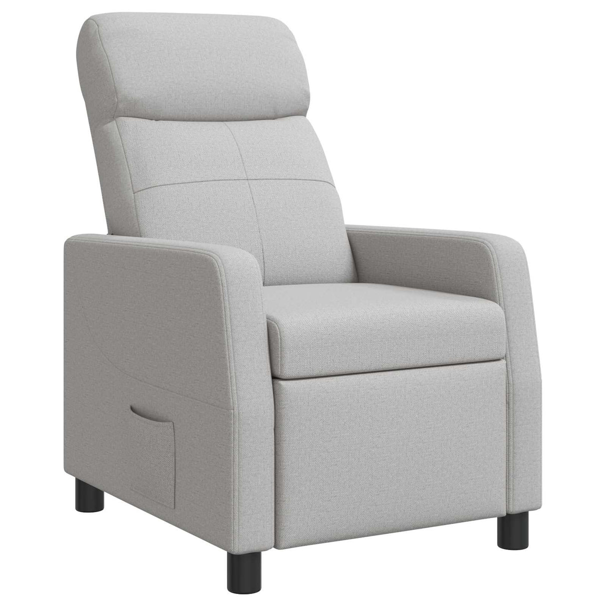 vidaXL Recliner Light Grey Fabric