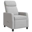 vidaXL Recliner Light Grey Fabric