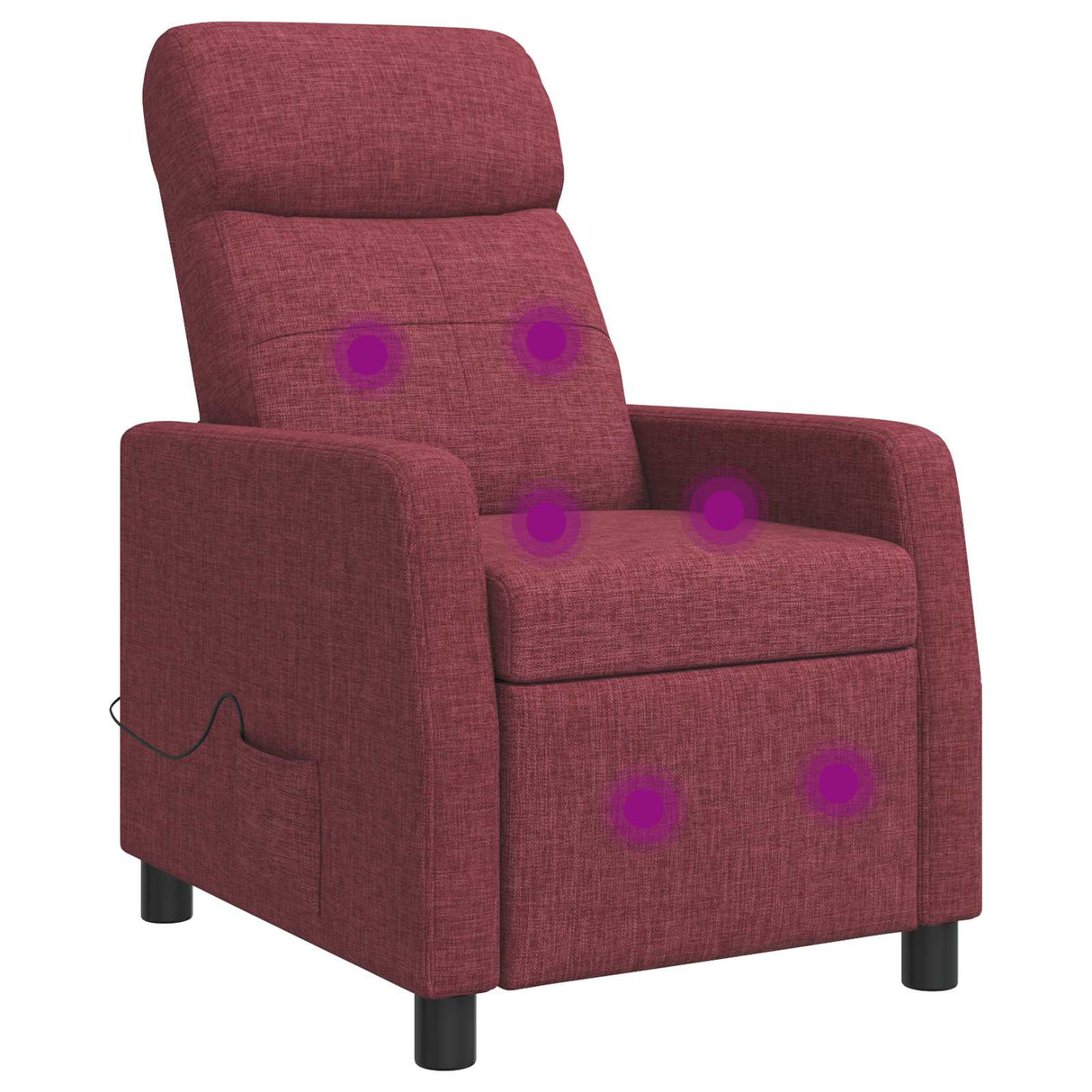 vidaXL Recliner Light Grey Fabric