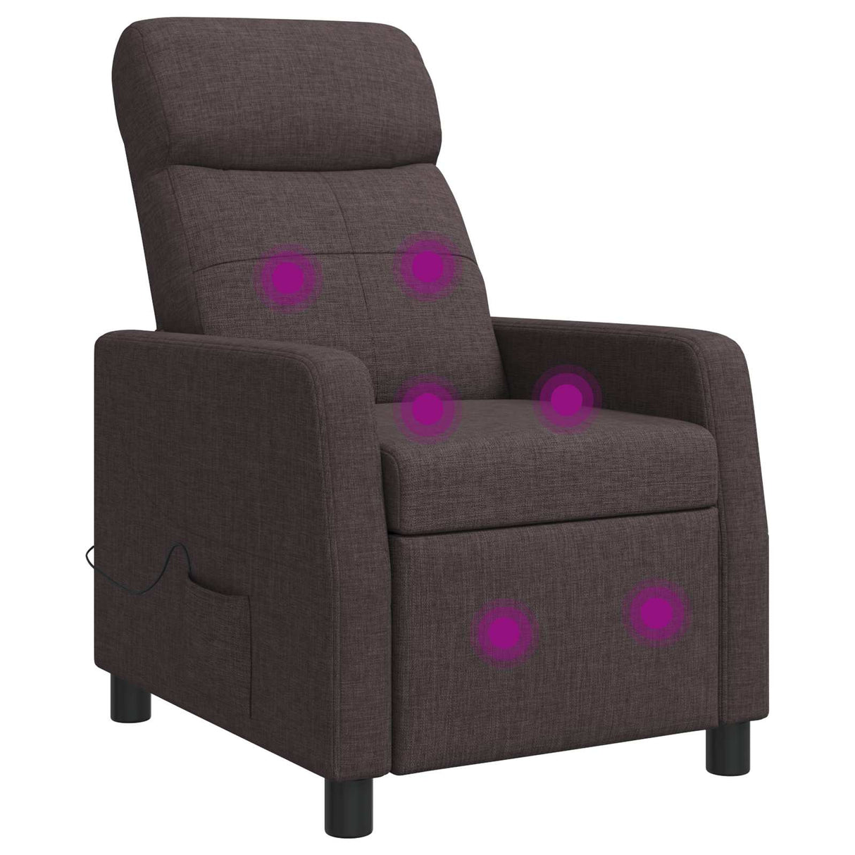 vidaXL Recliner Light Grey Fabric