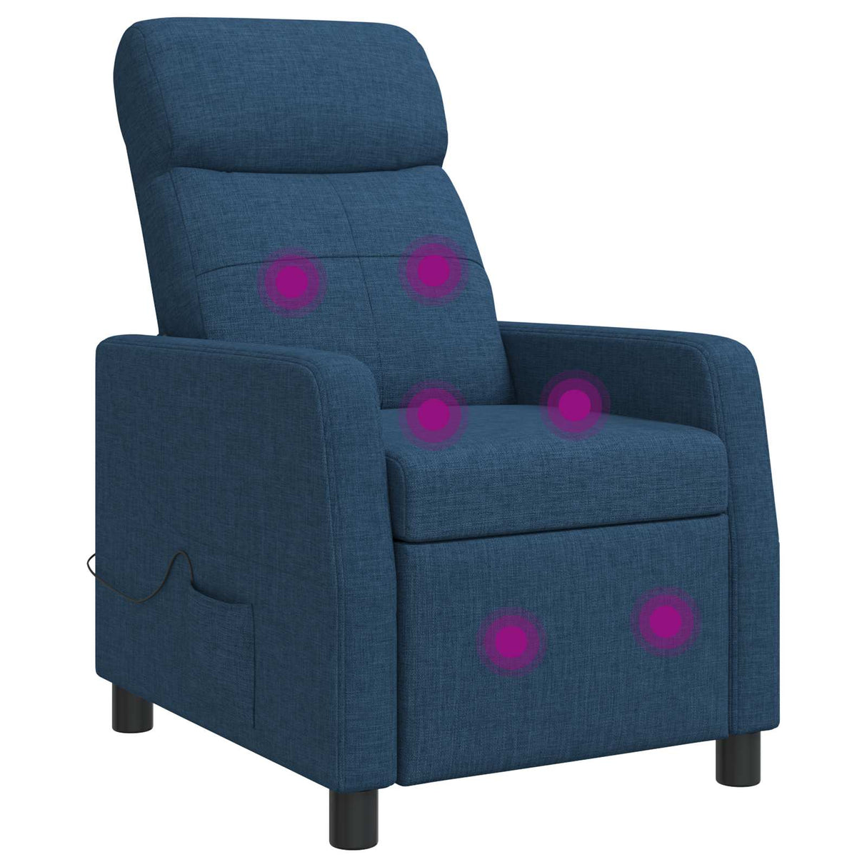vidaXL Recliner Light Grey Fabric