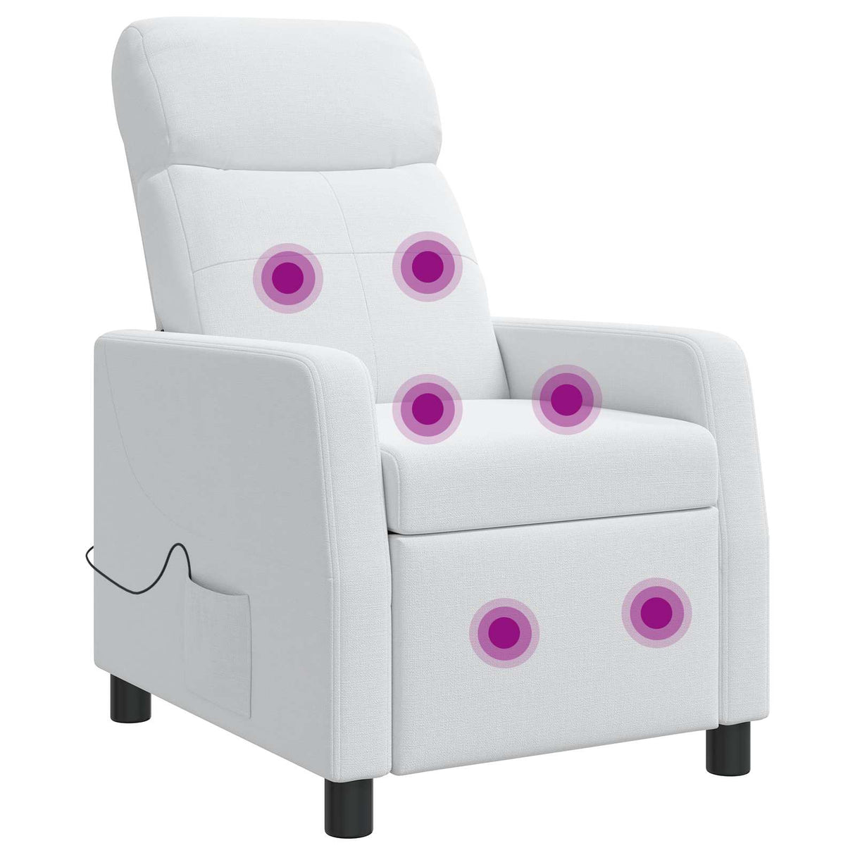 vidaXL Recliner Light Grey Fabric