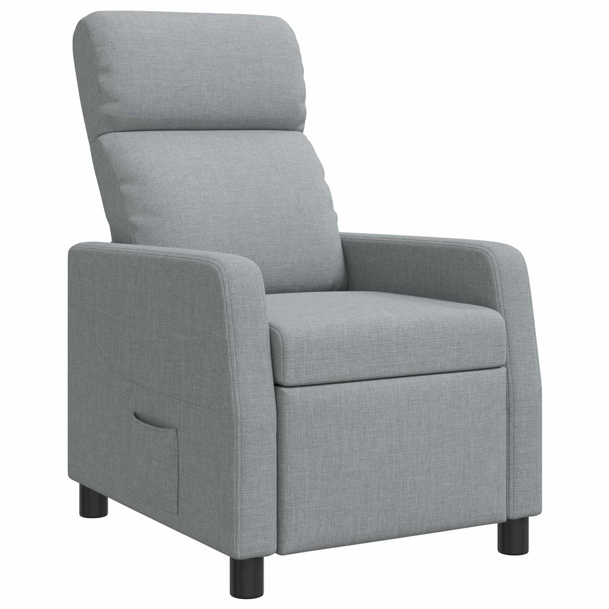 vidaXL Recliner Light Grey Fabric