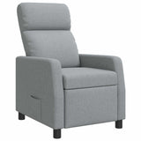 vidaXL Recliner Light Grey Fabric