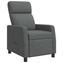 vidaXL Recliner Light Grey Fabric