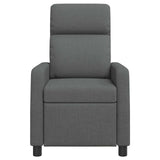 vidaXL Recliner Light Grey Fabric
