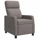 vidaXL Recliner Light Grey Fabric