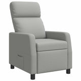 vidaXL Recliner Light Grey Fabric