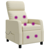 vidaXL Recliner Zwart Kunstleer