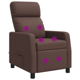 vidaXL Recliner Zwart Kunstleer
