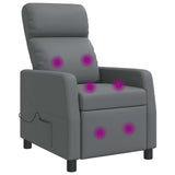 vidaXL Recliner Zwart Kunstleer