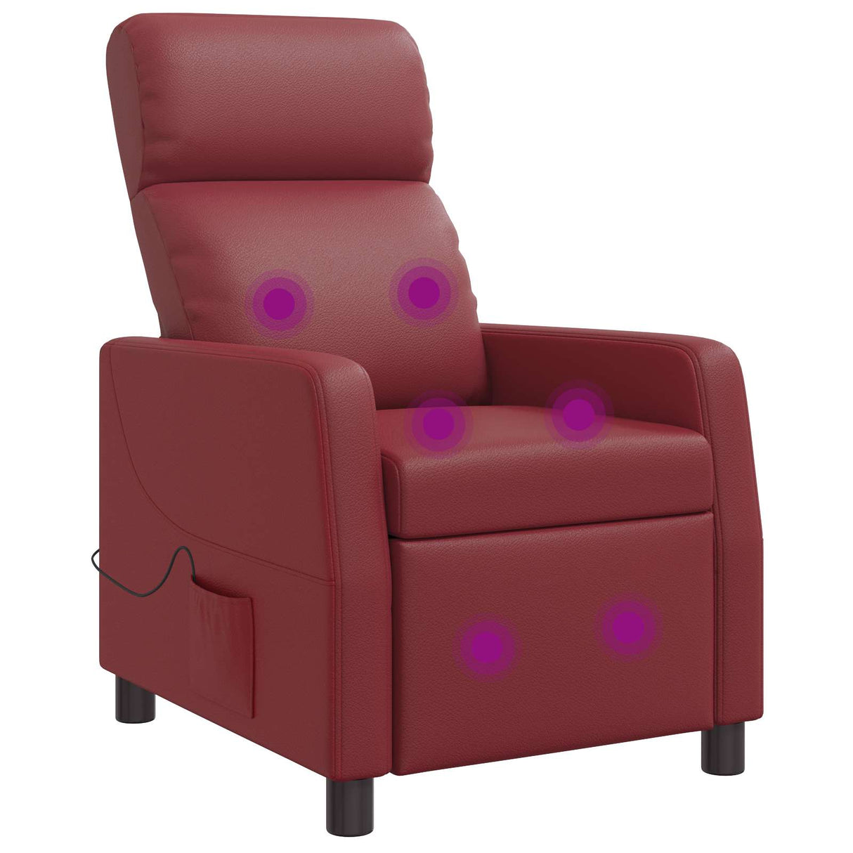 vidaXL Recliner Zwart Kunstleer