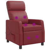vidaXL Recliner Zwart Kunstleer
