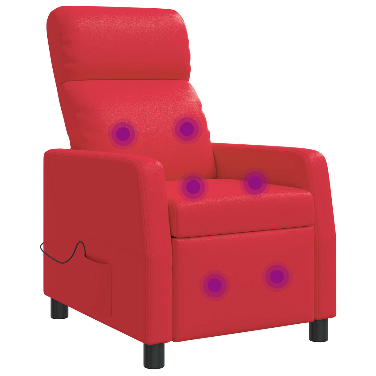 vidaXL Recliner Zwart Kunstleer